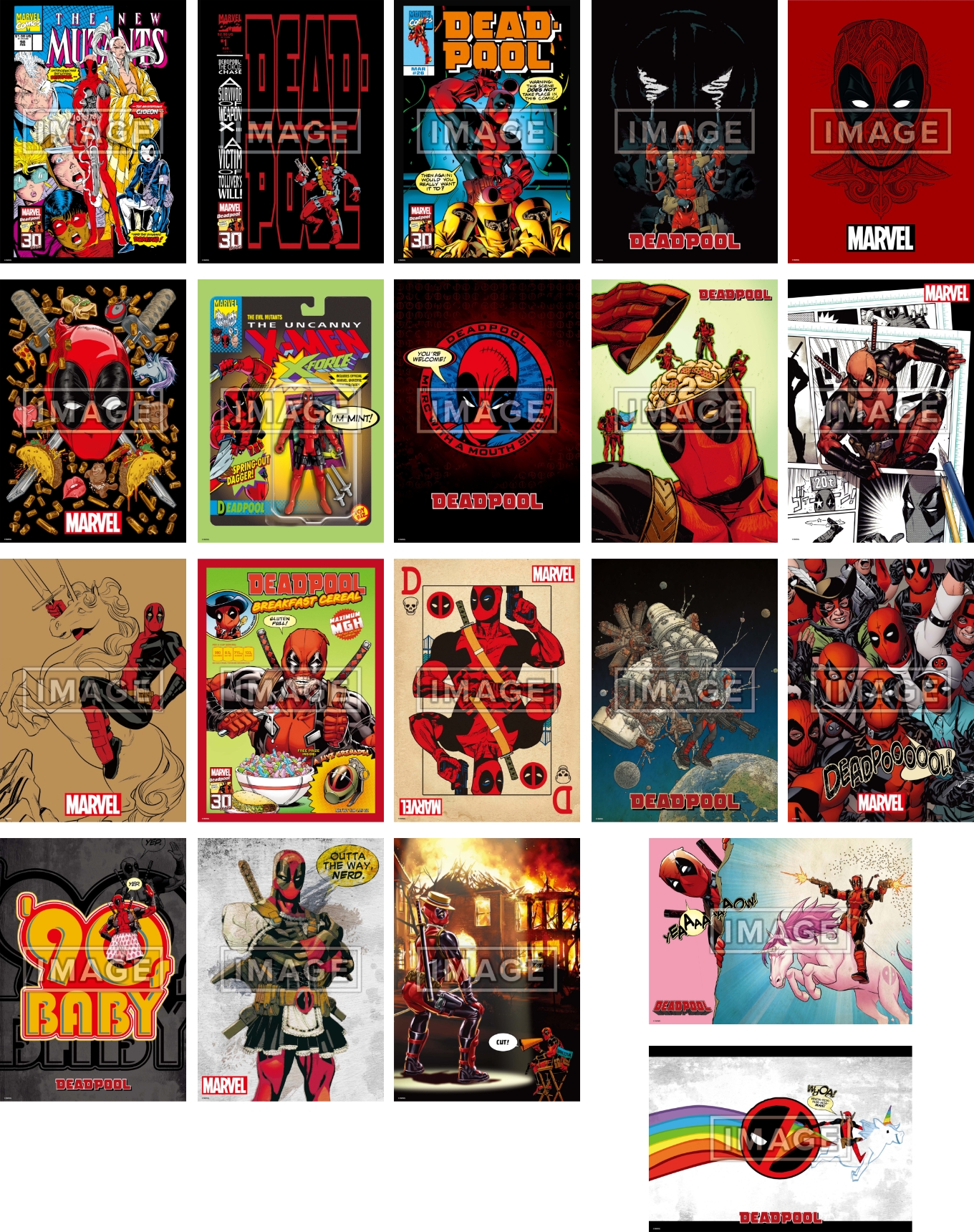 MARVEL「デッドプール」30周年 POSTER COLLECTION - Happyくじ