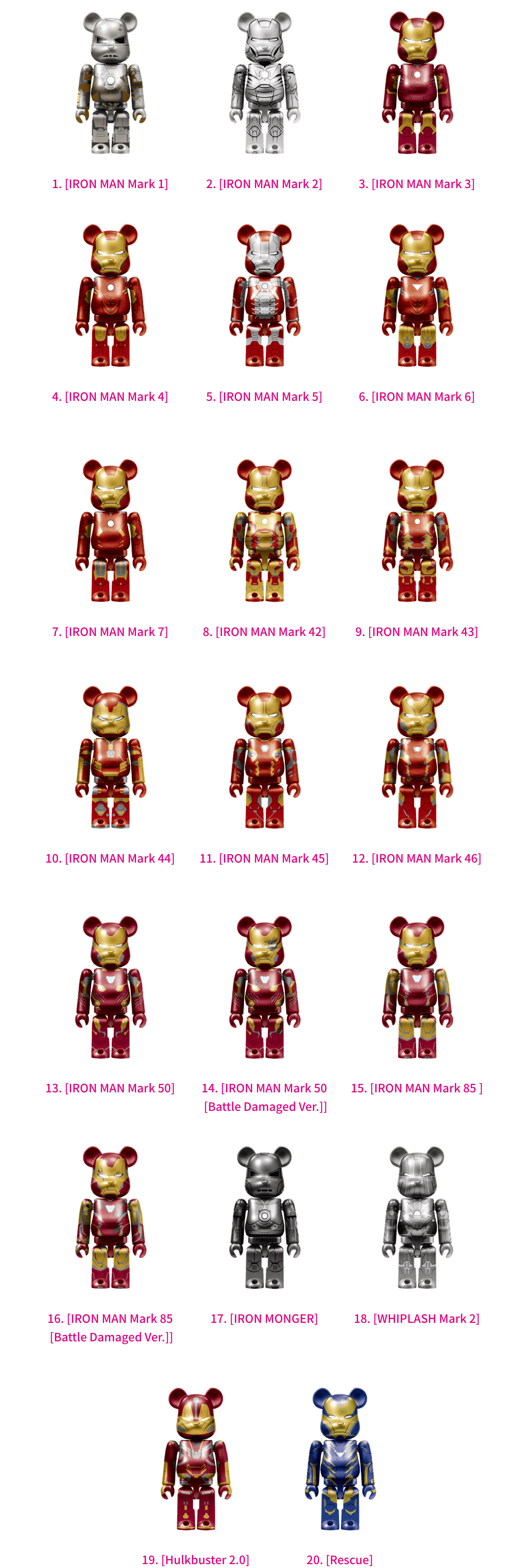 MARVEL Infinity SAGA『IRON MAN』/ Happyくじ「BE@RBRICK」 - Happyくじ