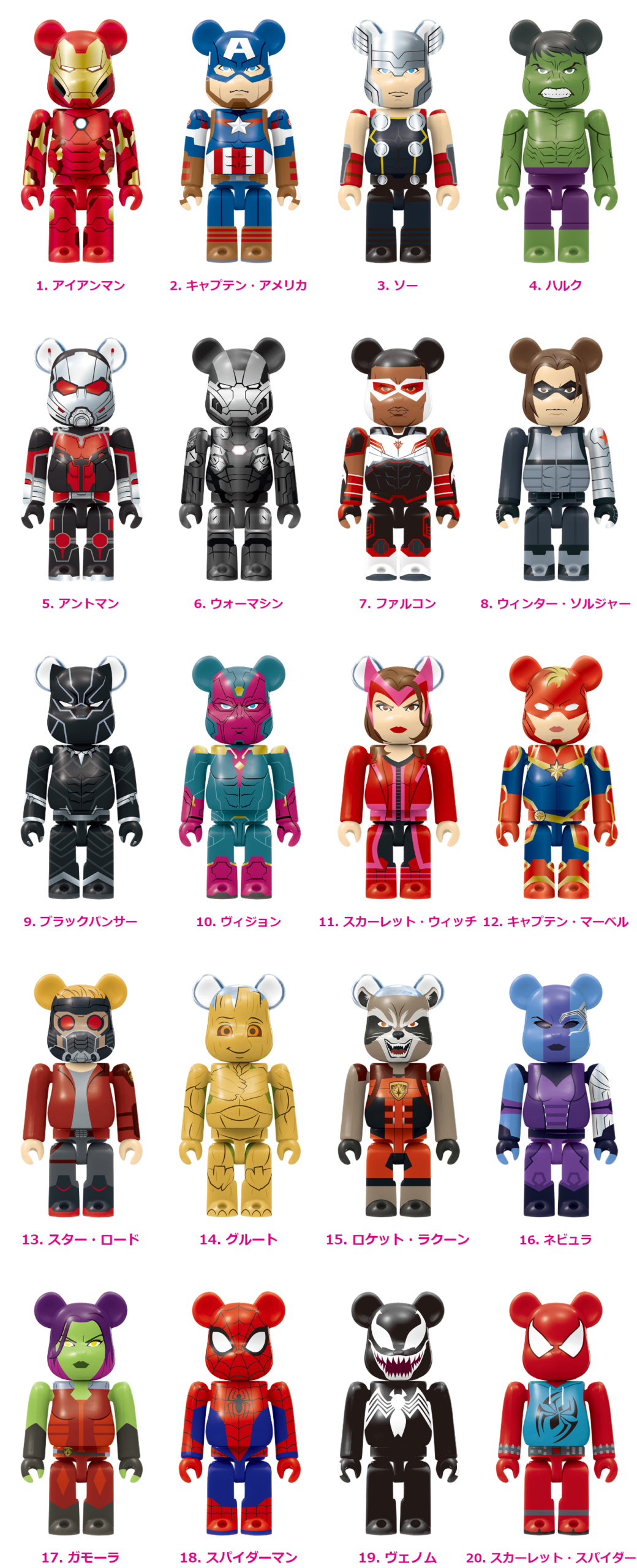 MARVEL / Happyくじ 「BE@RBRICK」2021 - Happyくじ