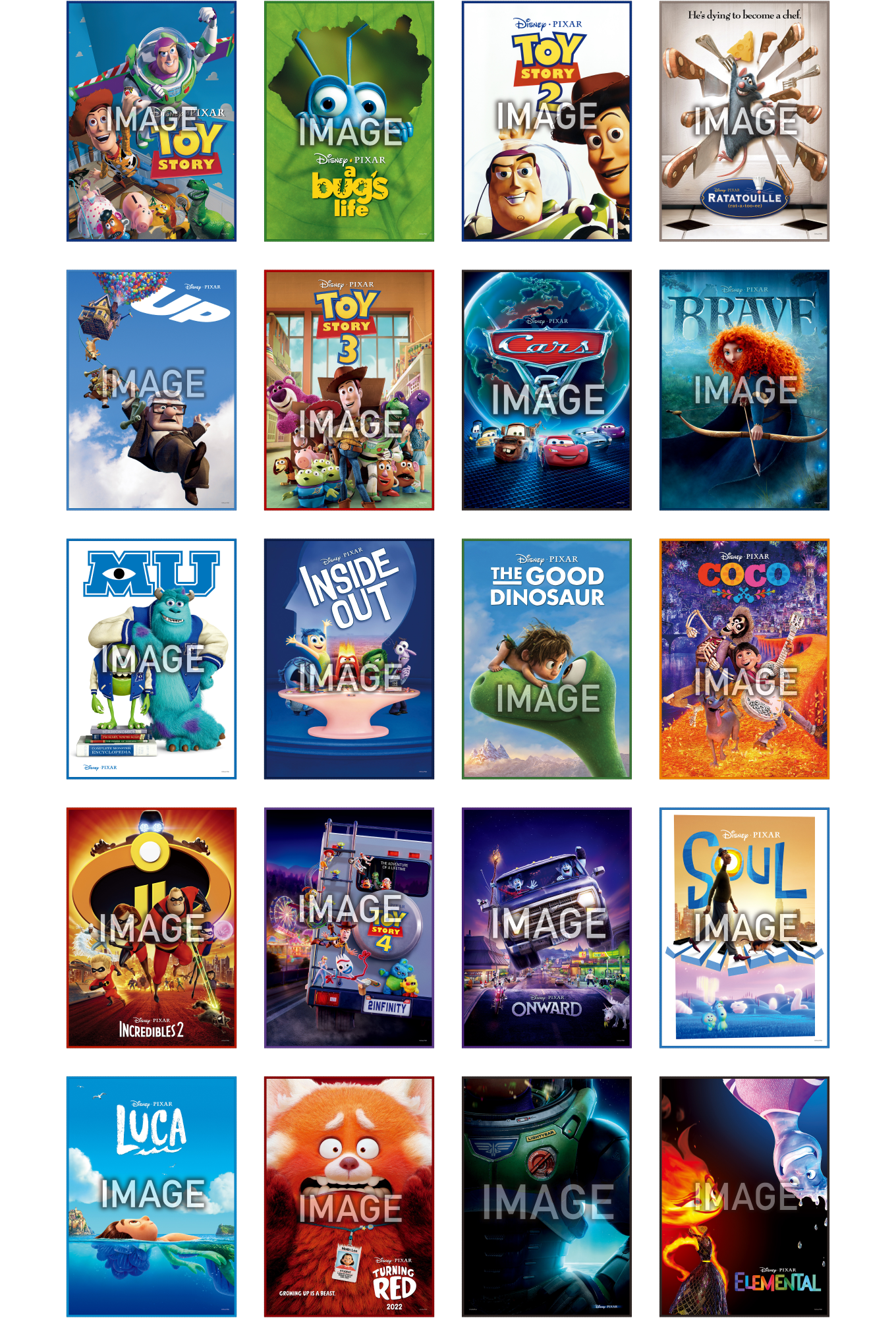 Happyくじ PIXAR 大人気2種類 Happyくじ / PIXAR - Happyくじ