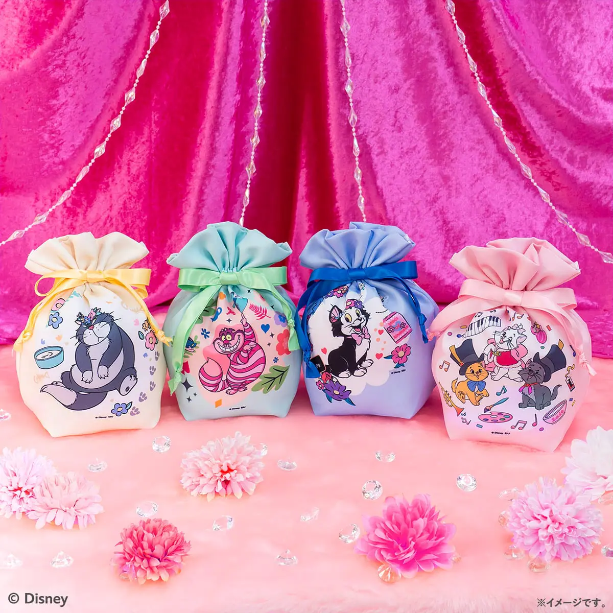 ハッピーくじDisney にゃん・にゃん・にゃん B賞ぬいぐるみチャームセット Happyくじ 『Disney にゃん・にゃん・にゃん』 - Happyくじ